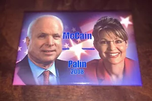 2008 JOHN MCCAIN SARAH PALIN campaign pin pinback button political presidential - Imagen 1 de 2