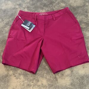 NIKE GOLF Women's Size 4 Shorts Pink Fuchsia Dri-Fit Stretch Chino