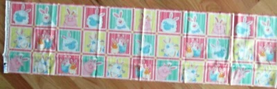 1件甜蜜复活节“Down 0n the Bunny Farm”织物绗缝棉工艺面板 — 第 1/2 张图片