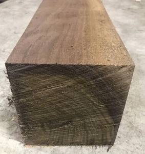 5” X 5” X 12” Black Walnut Vase Blank Qty 1 Sealed With Wax Carving Wood - Picture 1 of 1