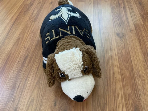 New Orleans Saints NFL FOOTBALL Gumbo the Dog Mascot 17 X 18 Pillow Pet! Cover