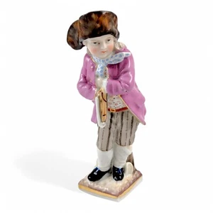 Sitzendorf porcelain antique figurine "Skater" hand-painted, Germany, c. 1880s - Picture 1 of 11