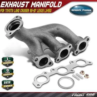 Colector de escape delantero con kit de junta para Toyota Land Cruiser 95-97 Lexus LX450 Foto 1 de 4