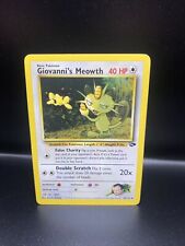 Pokemon Giovanni's Meowth 43/132 RARE Gym Challenge WOTC 