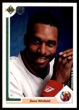 1991 UPPER DECK REVERSE HOLOGRAM ERROR DAVE WINFIELD CALIFORNIA ANGELS #337