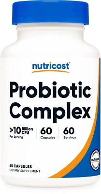 Nutricost Probiotic Complex (10 Billion CFU) 60 Capsules - Image 1 of 4