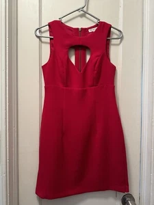 Vestido BCBGeneration Rojo Con Recortes Talla 2 NUEVO CON ETIQUETAS - Imagen 1 de 7