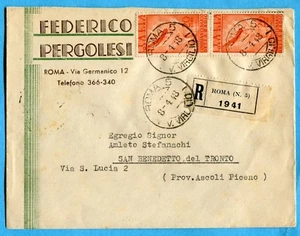 1948 P.AEREA CINQUANTENARIO RADIO £.20 COPPIA tariffa DUE PORTI RACC.  (274933) - Picture 1 of 2