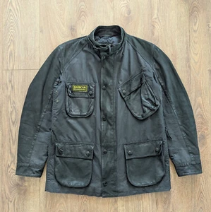 Barbour A436 Wax Leather INTERNATIONAL-BLACK Herren Jacke Motorradbekleidung - Bild 1 von 24