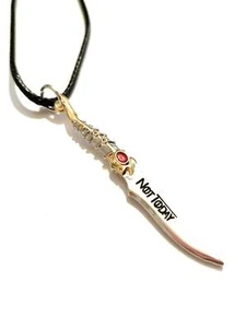 Game of Thrones Collana Pugnale Arya Stark Not Today Trono di Spade Nichel Free - Foto 1 di 2