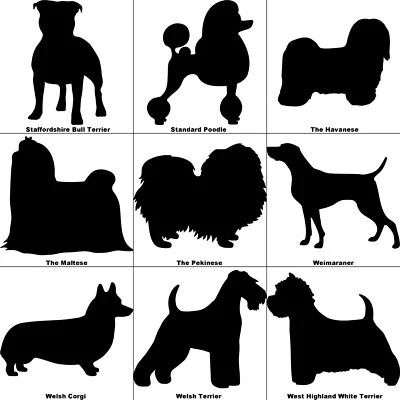 Calcomanías/pegatinas de raza de perro con envío gratuito RÁPIDO! ¡Varios colores disponibles!!  Foto 1 de 2