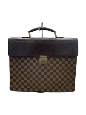 Bolsa de negócios Louis Vuitton Altona PM Damier Plane marrom PVC autêntica - Imagem 1 de 4