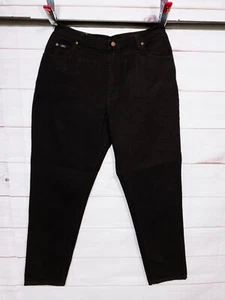 Lee Womens Tapered Leg Jeans Size 18M Black Relaxed Fit 5 Pockets - Picture 1 of 9