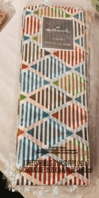 Hallmark Gift 72 Count Tissue Paper Orange Blue Gray Yellow Gift Bag Filler  - Image 1 of 2