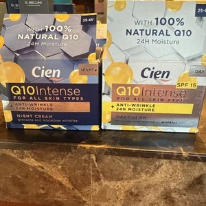 Cien Q10 Intense For All Skin Types Anti-Ageing Firming Day Cream & Night Cream - Picture 1 of 5
