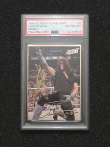 1994 WWF Action Packed UNDERTAKER promo PROTOTYPE #2 WWE Auto PSA - Picture 1 of 2