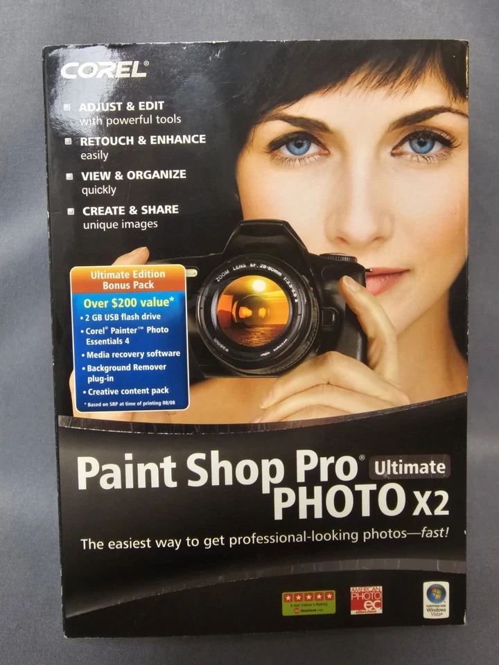 Paint Shop Pro Ultimate Photo X2 by Corel 2008