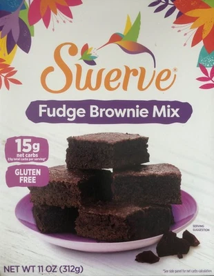 Swerve Fudge Brownie Mezcla para hornear Bolsa de 11 oz, Paquete de 1 *** Sin gluten *** Foto 1 de 3