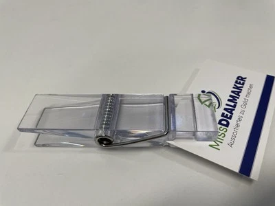 Memohalter XXL Mega Klammer Bilderhalter Memoclip transparent ca. 10cm NEU!! KLA - Bild 1 von 2