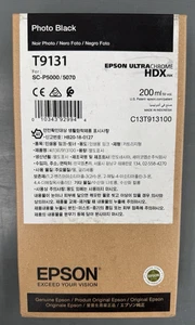 Epson T9131 Photo Black T913100 HDX Ink 200ml SC-P5000/5070 Brand New Exp 08/24 - Picture 1 of 2