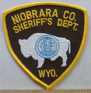 NIOBRARA    COUNTY SHERIFF DEPT      WYOMING FABRIC PATCH - Picture 1 of 1