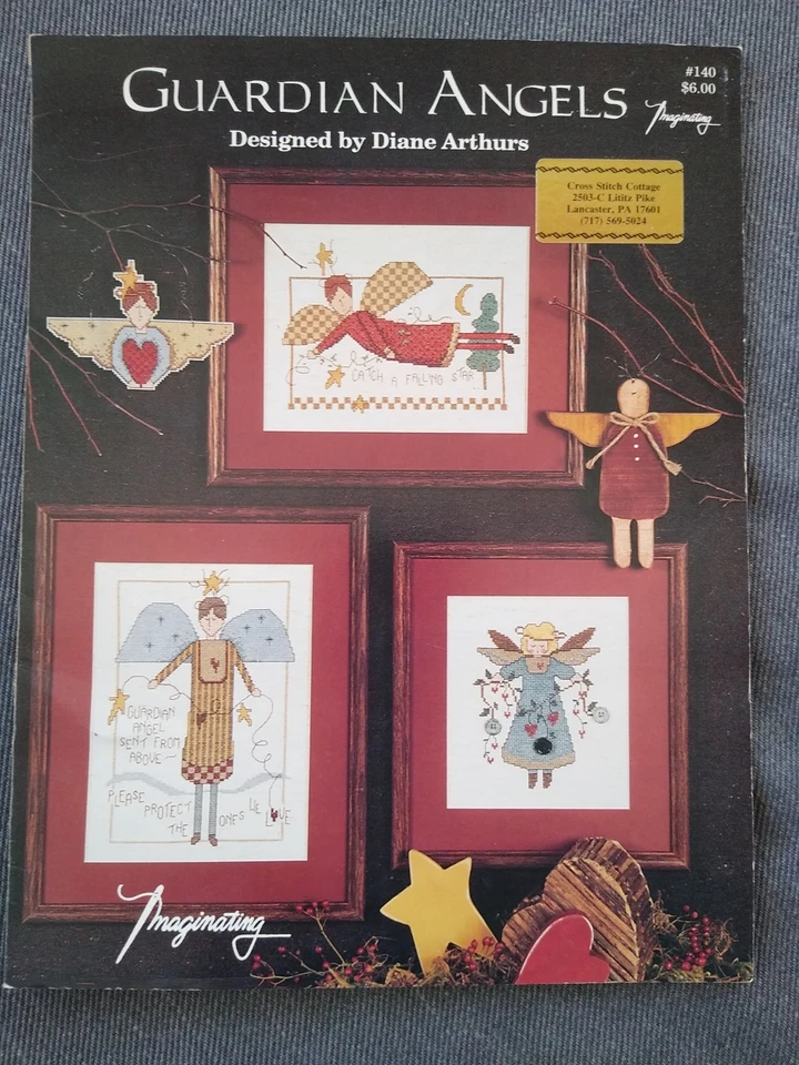 Imaginating Guardian Angels Counted Cross Stitch Pattern Chart Diane Arthurs - Image 1 of 3