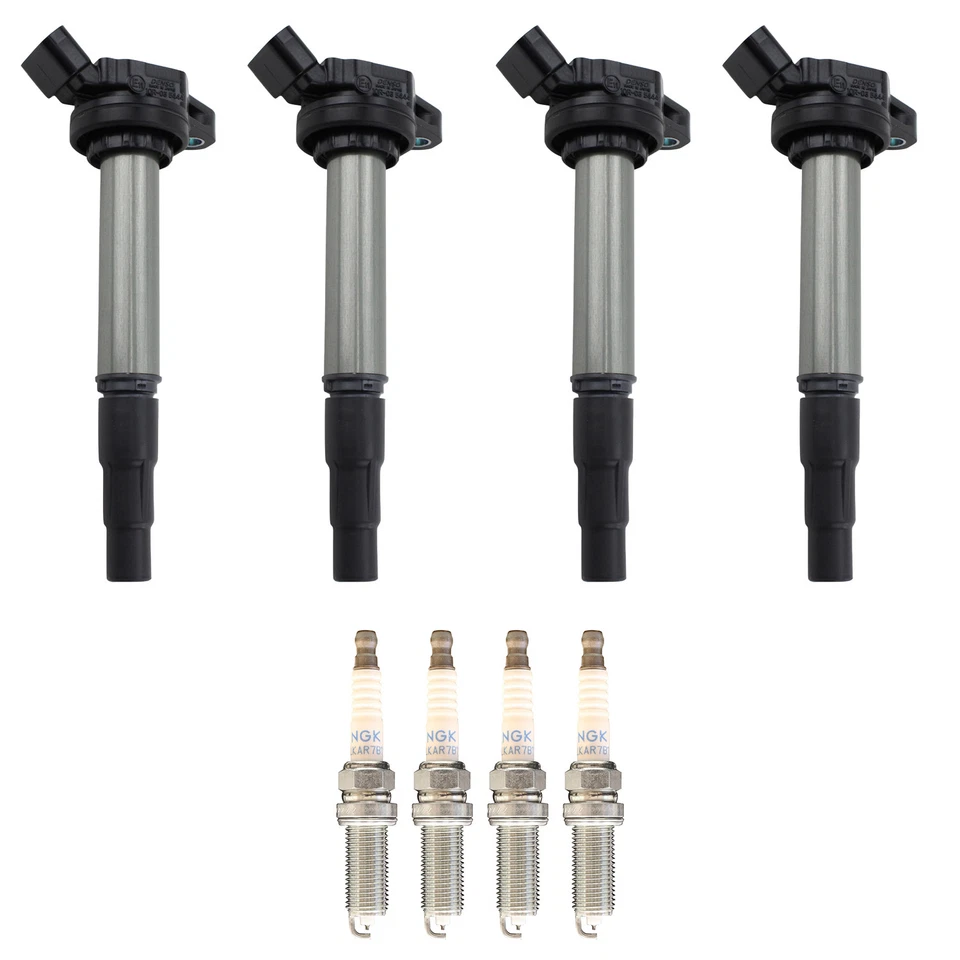 Kit de 4 bujías de iridio Denso bobina de encendido NGK para Corolla Prius L4 Foto 1 de 1
