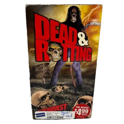 Dead & Rotting: Full Moon Horror VHS Blockbuster Rental Fast Free Shipping - Image 1 of 4