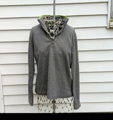 Athletech gray fleece half-zip pullover - Image 1 of 4