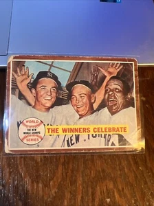 New York Yankees 1962 Topps World Series Johnny Blanchard Bud Daley Hector Lopez - Picture 1 of 6