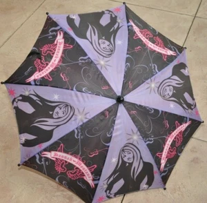 Disney Hannah Montana Umbrella Guitar Handle Kids Girls Purple black new - Picture 1 of 6