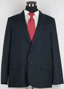 New L.L. Bean Men's Navy Blue 100% Cotton Sport Coat Blazer Jacket Size 44 Tall - Picture 1 of 5