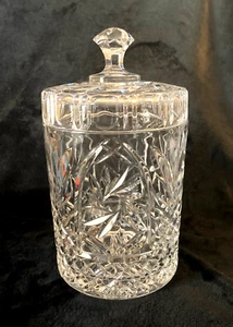 Vintage St. George 24% Lead Crysral Biscuit Barrel 10.5" STUNNING!! - Picture 1 of 6