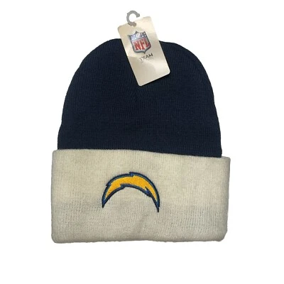 San Diego LA Chargers Beanie Cuffed Knit Winter NFL Sports Hat Skull Cap OSFA - Image 1 of 4