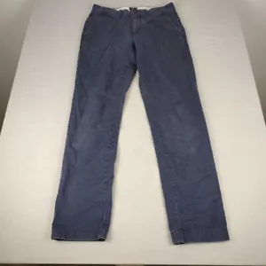 J Crew Pants Mens 30x31 Blue 770 Straight Stretch Broken-In Chino Trousers - Picture 1 of 12