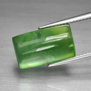 PREHNITE 8.80ct Green Rectangle Cabochon 14.8x9.0x6.7mm Natural Untreated Africa - Picture 1 of 21