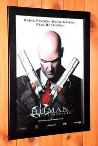 Hitman Contracts PS2 PS3 Xbox Old Rare Promo Poster / Ad Page Framed - Picture 1 of 7