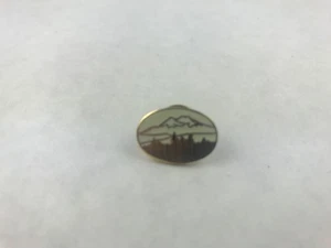 Mountain Forest Scene Collectible Souvenir Pin 3/4" x 1/2" - Picture 1 of 2