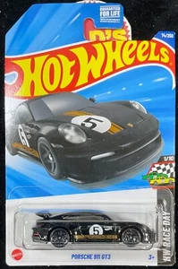 Hot Wheels Porsche 911 GT3 Negro 2025 #74, Día de la Carrera, R. Isais #5 Combo Envío $1 - Imagen 1 de 7