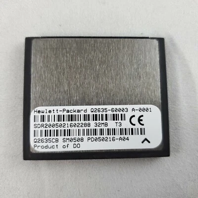 HP Q2635CB/ Q2635-60003 Compact Flash 32MB Memory Card for Color LaserJet 9050 - Image 1 of 2
