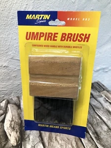 MARTIN Sports UMPIRE BRUSH Contoured Wood Handle with Durable Bristles Baseball - Picture 1 of 4