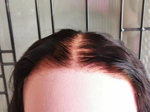 Bleached Knots High Quality Sexy 26'' Virgin Human Hair Lace Wig 1B Ready To Go - Picture 1 of 13