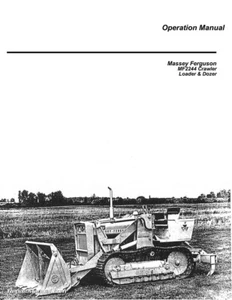 Massey Ferguson 2244 Diesel Crawler Operators Manual - Picture 1 of 1