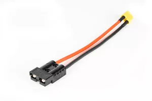 Big Black to XT90 Connector Cable Adapter 10AWG 50A Male E-Scooter E-Bike Comp - Picture 1 of 2