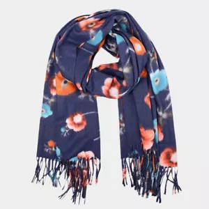 2PCs - Floral Print Fringe Scarf Shawl for Women Stylish Fashion Accessory - Picture 1 of 5