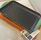 Le Creuset Cast Iron Extra Large Dbl Burner Grill Emerald Green Brand New In Box