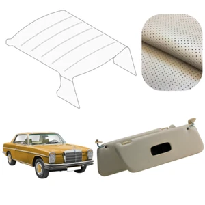 Cream Roof Liner & Visor Set For Mercedes W114 Coupe – No Sunroof, Perforated - Picture 1 of 4