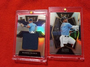 2022 Wander Franco Select Silver Holo Jumbo Swatch/250& Silver Holo Base RC - Picture 1 of 2