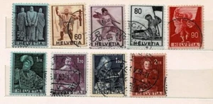 Switzerland Helvetia 1941 Mi#377-385 Complete set - Picture 1 of 1