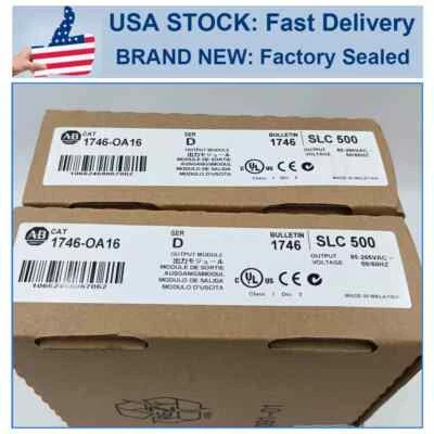 New Factory Sealed AB 1746-OA16 SER D SLC 500 PLC Output Module 1746OA16 - Image 1 of 4